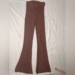 ASOS Shimmering Brown Flare Pants